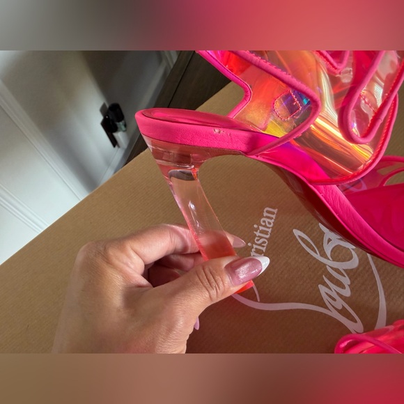 CHRISTIAN LOUBOUTIN PVC Slingback Sandals 6 - Picture 5 of 10